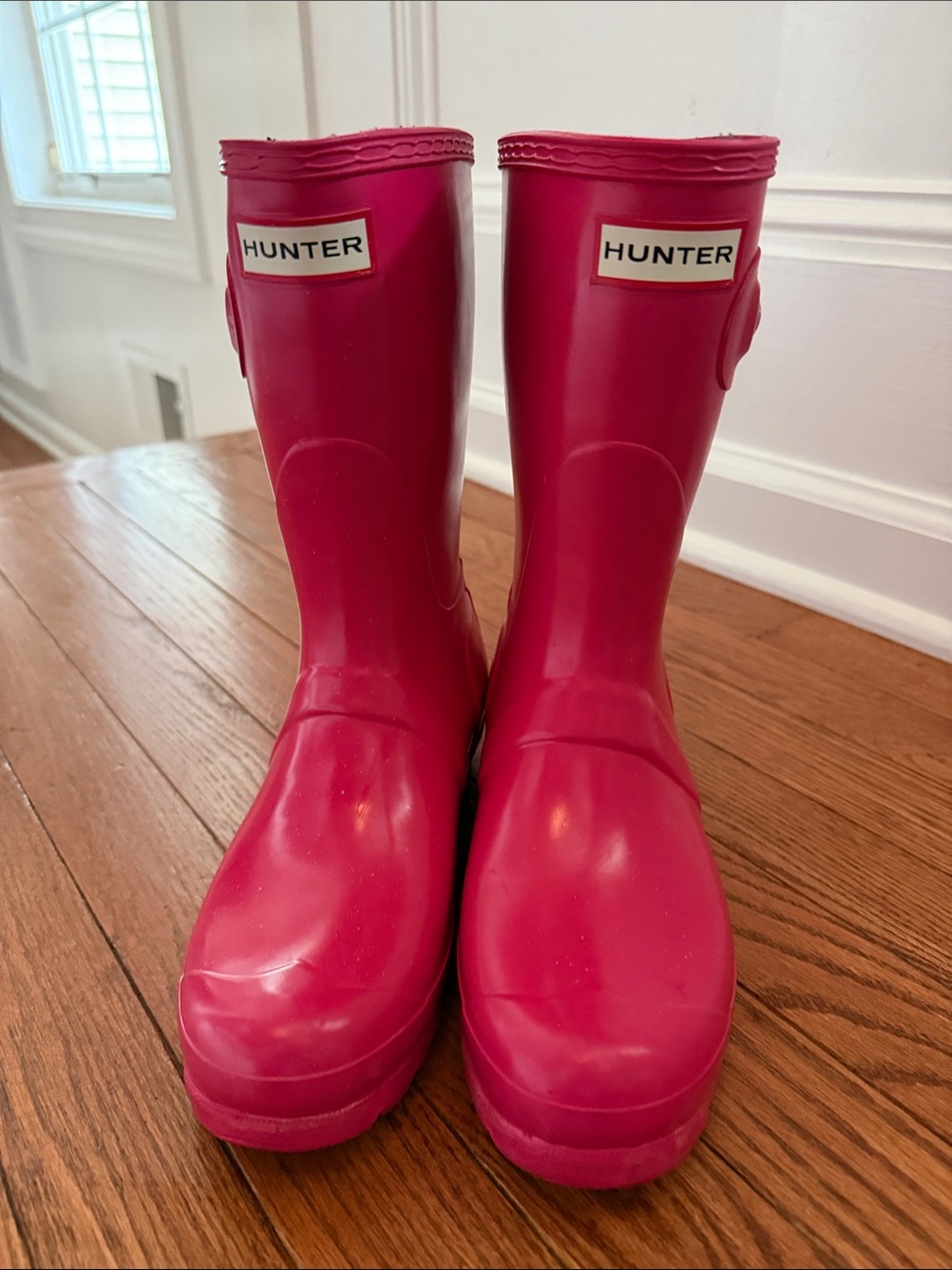 Hunter Hot Pink Waterproof Rain Boots